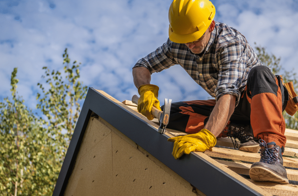 Instructor demonstrating proper methods for cold roof insulation.